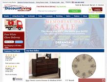Tablet Screenshot of discountlivingrooms.com